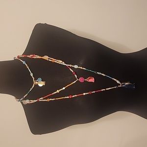 Layered Beaded Statement Necklace